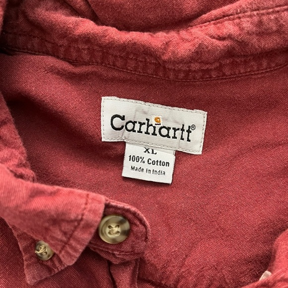 Carharttt SS Button Up Shirt Sz XL - Picture 6 of 8
